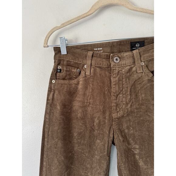 NWT AG Adriano Goldschmied Mari High Rise Slim Straight Corduroy Jeans Womens 27 - Picture 3 of 6
